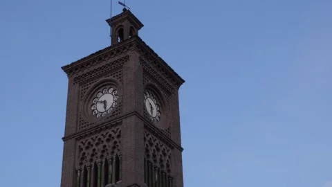 Toledo train station at night Stock Footage 293858806