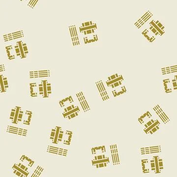 Tolerance analysis mechanical engineer glyph seamless pattern Stock Illustration