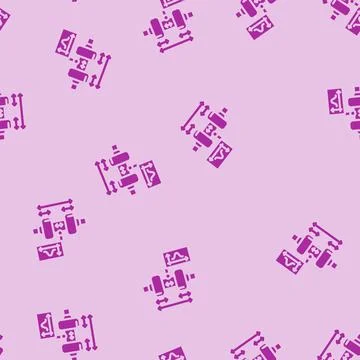 Tolerance analysis mechanical engineer glyph vector seamless pattern 库存插图