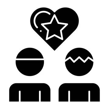 Tolerance Glyph Icon Stock Illustration