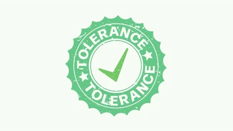 Tolerance stamp isolated on a white background 動画素材 195822542