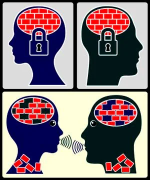 Tolerance versus Intolerance Illustrazione stock