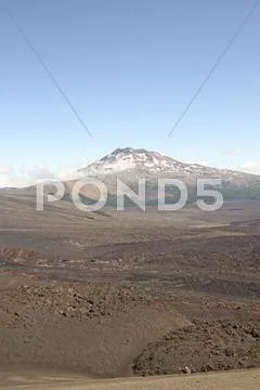 Tolhuaca volcano, chile Stock Photos