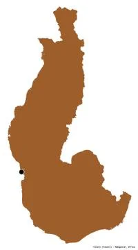 Toliary, autonomous province of Madagascar, on white. Pattern Illustrazione stock