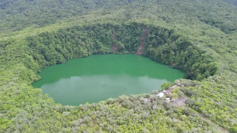 Tolire Lake, Ternate Stock Footage 300863582