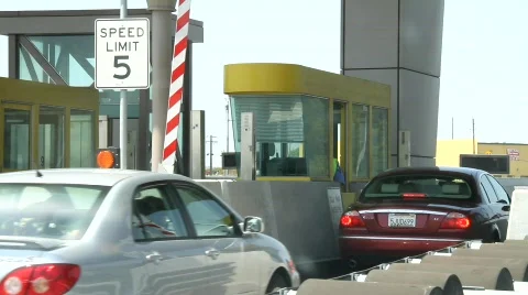 Toll Booth Commuters Stock Footage 694214