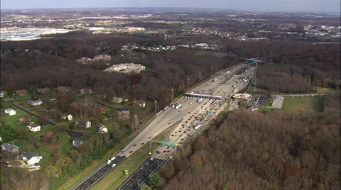 Toll Booths On Interstate 95 Stock Footage 65426908