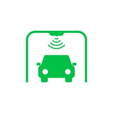 Toll checkpoint gate like freeway icon Stock Illustration