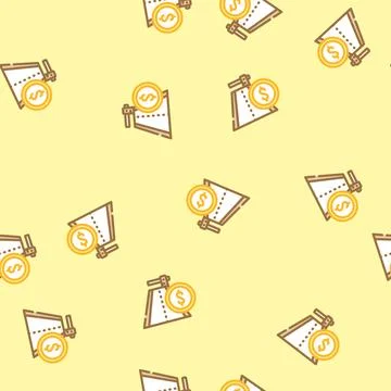 Toll highway road vector seamless pattern Illustrazione stock