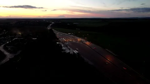 Toll in Lorraine Stock Footage 345658663