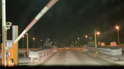 Toll payment stop on croatia 스톡 동영상 26408559