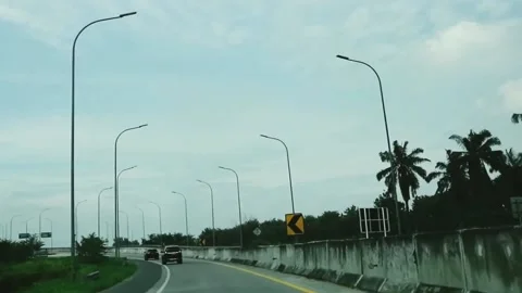 Toll road section Vídeo Stock 221416963