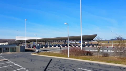 Toll Road Station Stock Footage 74912397