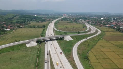 Toll road traffic Stock Footage 200997793