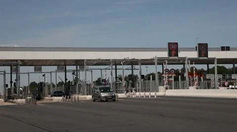 Toll station on the highway Stock Footage 39936118