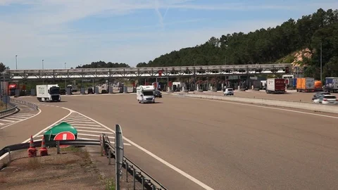 Tollgate on the highway Vidéo 76519580