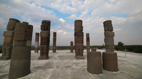 Toltec statues Stock Footage 35895960