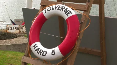 Tolverne life preserver Stock Footage 61575661