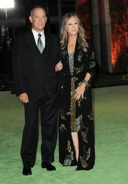 Tom Hanks and Rita Wilson Stock Photos