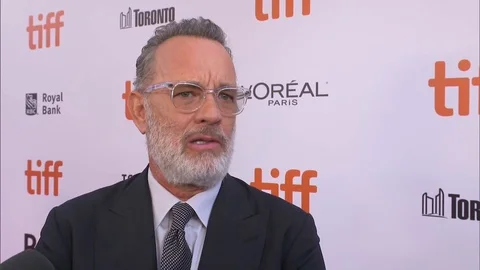 Tom Hanks being interviewed at 44th annual Toronto International Film Festival Video stock 117635498