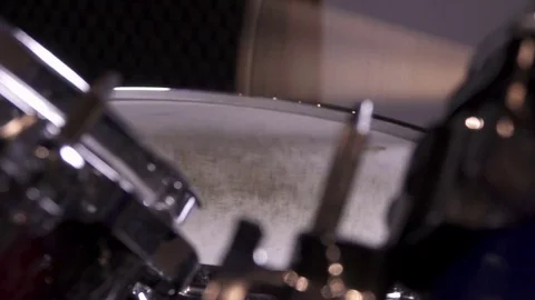 Tom-tom Drum, Playing in Slow Motion Stock-Footage 81831102