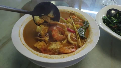 Tom Yum or Tom Yam Stock Footage 145934572