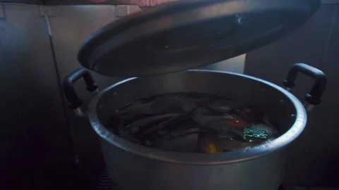 Tom Yum Pla or Fish Tom Yum Soup Stock Footage 232645279