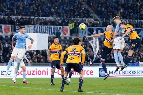 Toma Basic of SS Lazio during the Serie A match between Lazio and Sampdori... Stock Photos