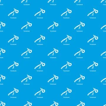 Tomahawk pattern seamless blue 스톡 일러스트