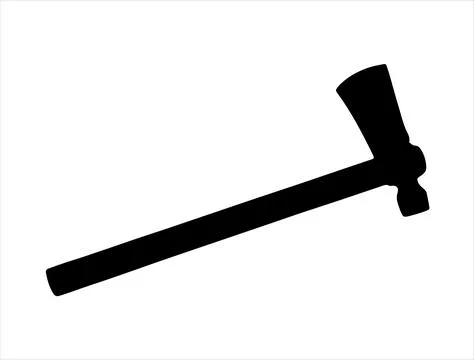 Tomahawk silhouette vector art Stock Illustration