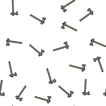 Tomahawk weapon vector seamless pattern 스톡 일러스트