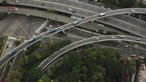 Tomang Interchange Stock Footage 205249919