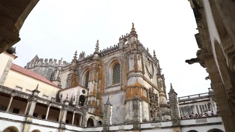Tomar Castle Stock Footage 136579237