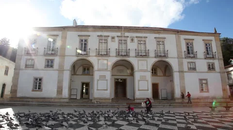 Tomar main square timelapse Stock Footage 56863596