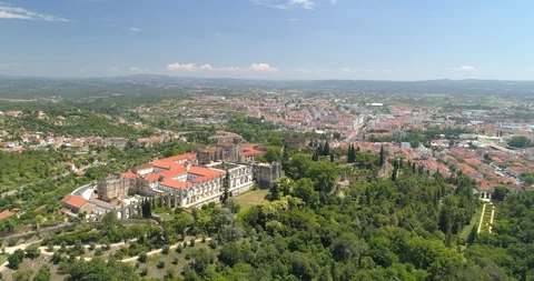 Tomar With Templar Castle Video stock 112721030