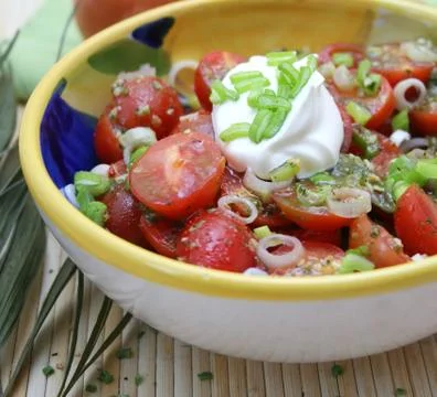 Tomatensalat Stock Photos
