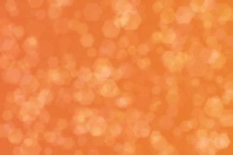 Tomato abstract defocused background, hexagon shape bokeh pattern. 스톡 일러스트