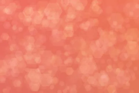Tomato abstract defocused background, hexagon shape bokeh pattern. 스톡 일러스트