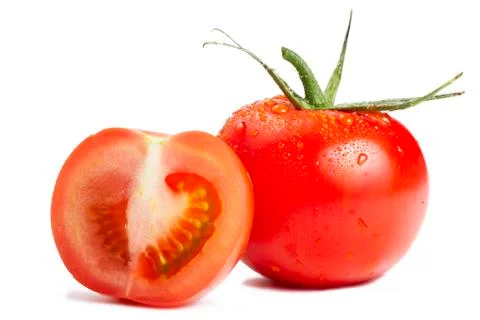 Tomato and a half Foto stock