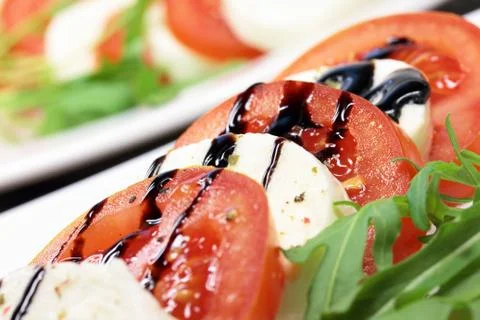 Tomato and mozzarella Stock Photos