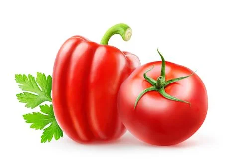 Tomato and pepper Stock Photos