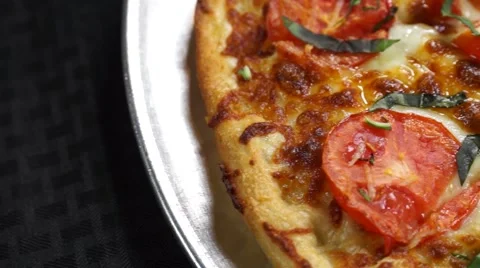 Tomato Basil Pizza Stock Footage 40272021