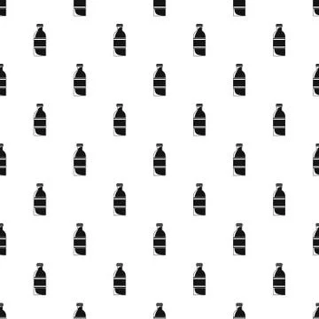 Tomato bottle pattern seamless vector Illustrazione stock