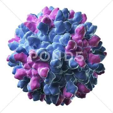 Tomato bushy stunt virus particle Stock Illustration