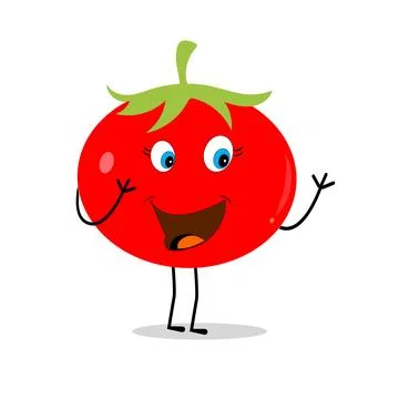 Tomato character design. Tomato vector. Stock Illustration