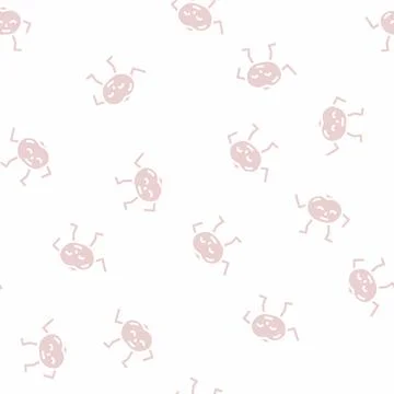 Tomato character glyph vector seamless pattern Illustrazione stock