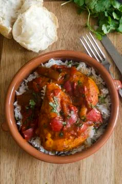 Tomato chicken Stock Photos