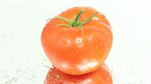 Tomato closeup high angle Stock Footage 8992341