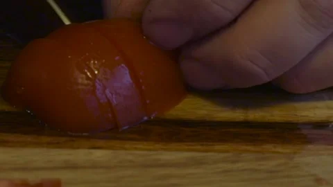 Tomato cut2 Stock Footage 163558822