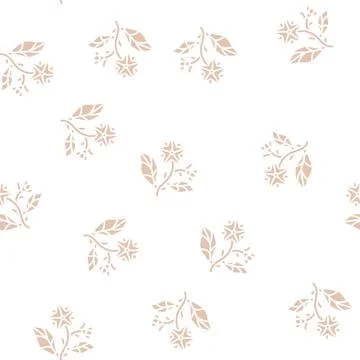 Tomato flower glyph seamless pattern Stock Illustration